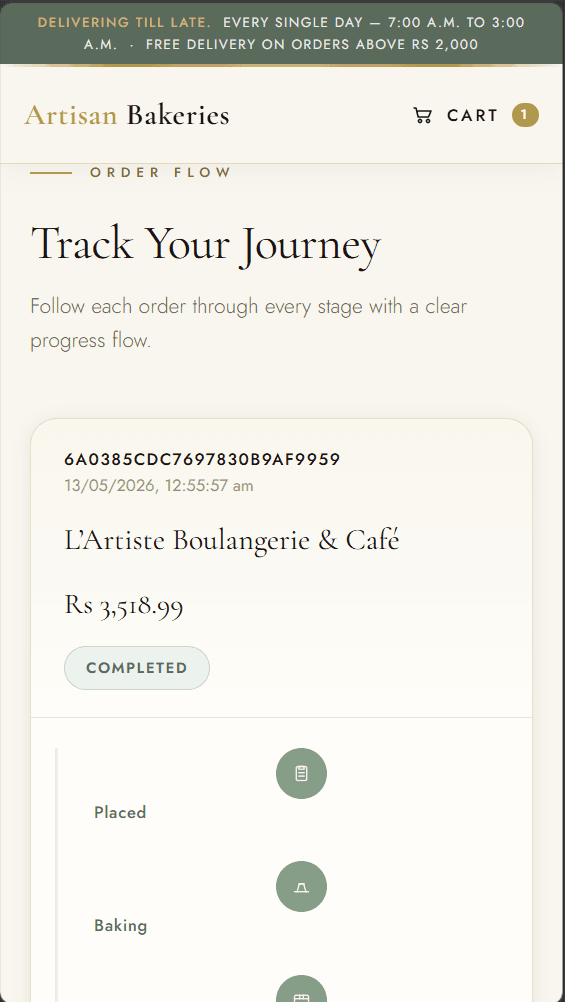 Order tracking and reorder